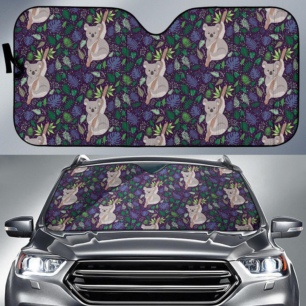 Koala Pattern Print Design 06 Car Sun Shades-JORJUNE.COM