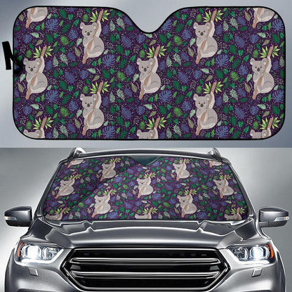 Koala Pattern Print Design 06 Car Sun Shades-JORJUNE.COM