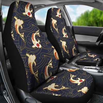 Koi Carp Japanese Design Themed Print Universal Fit Car Seat Covers