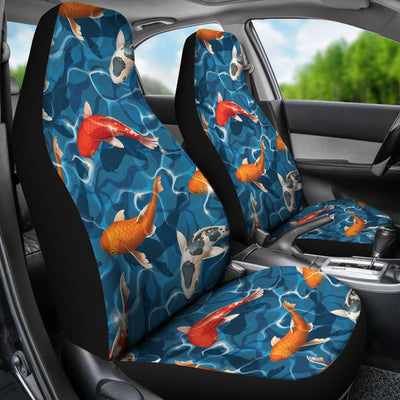 Koi Carp Water Design Themed Print Universal Fit Car Seat Covers