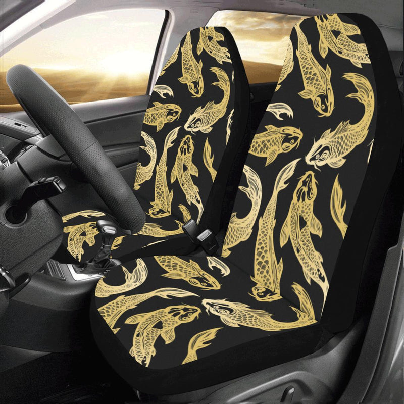 KOI Fish Pattern Print Design 03 Car Seat Covers (Set of 2)-JORJUNE.COM