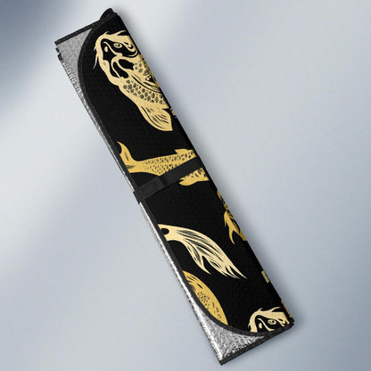 KOI Fish Pattern Print Design 03 Car Sun Shades-JORJUNE.COM