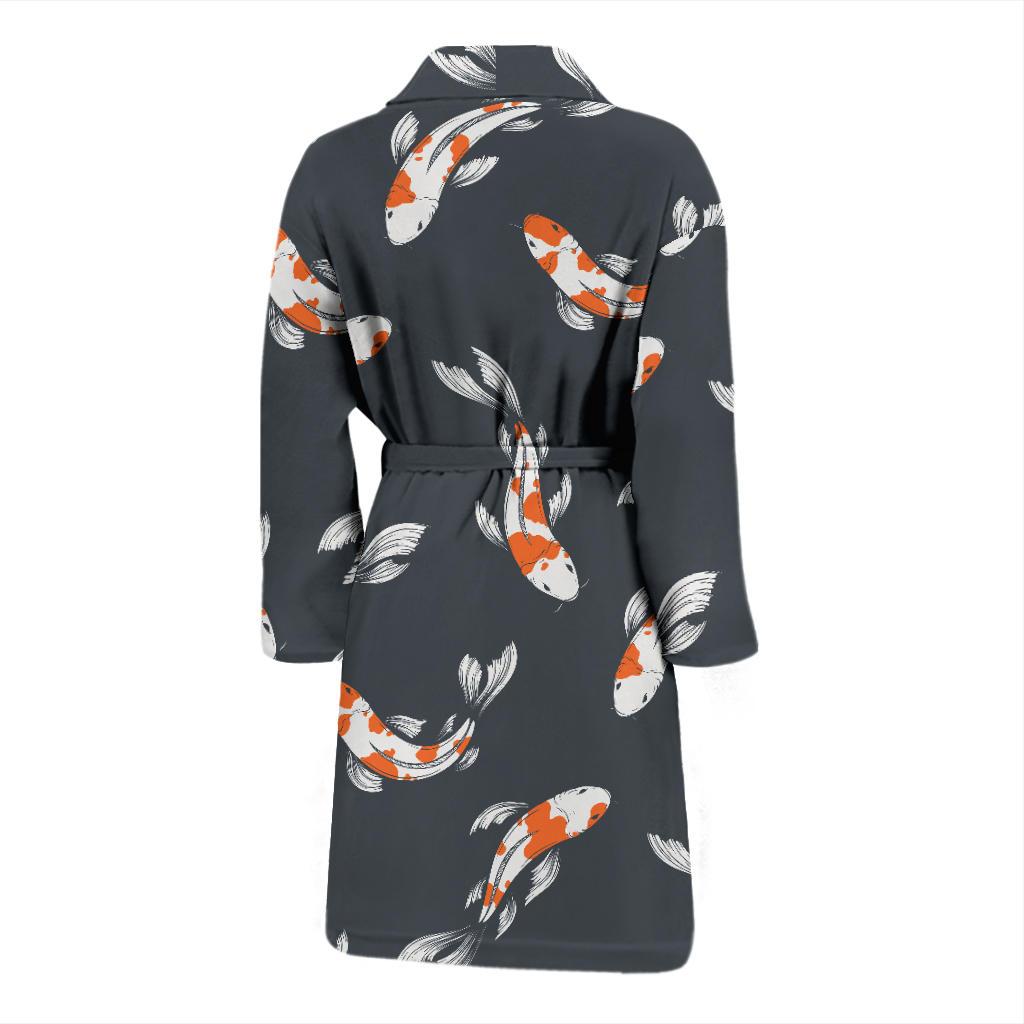 KOI Fish Pattern Print Design 04 Men Bathrobe-JORJUNE.COM