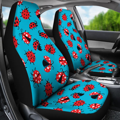 Ladybug Action Print Pattern Universal Fit Car Seat Covers