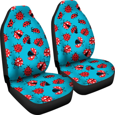 Ladybug Action Print Pattern Universal Fit Car Seat Covers