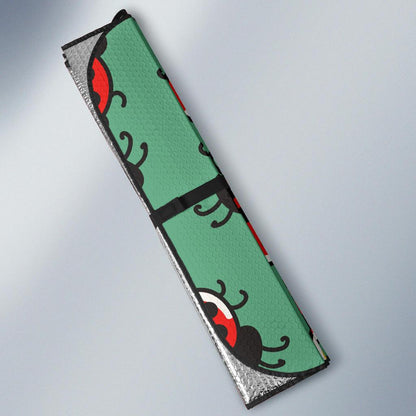 Ladybug Pattern Print Design 02 Car Sun Shades-JORJUNE.COM