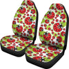 Ladybug With Leaf Print Pattern Universal Fit Car Seat Covers