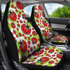 Ladybug With Leaf Print Pattern Universal Fit Car Seat Covers