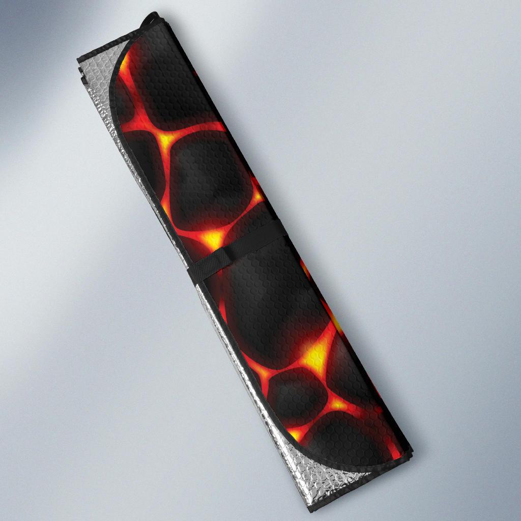 Lava Pattern Print Design 01 Car Sun Shades-JORJUNE.COM