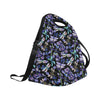 Lavender Dragonfly Pattern Print Design LV03 Neoprene Lunch Bag-JorJune