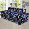 Lavender Dragonfly Pattern Print Design LV03 Sofa Slipcover-JORJUNE.COM