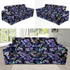 Lavender Dragonfly Pattern Print Design LV03 Sofa Slipcover-JORJUNE.COM