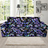 Lavender Dragonfly Pattern Print Design LV03 Sofa Slipcover-JORJUNE.COM