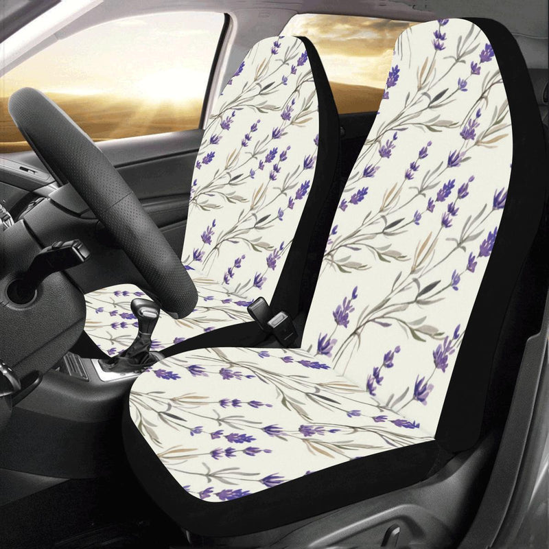 Lavender Pattern Print Design 01 Car Seat Covers (Set of 2)-JORJUNE.COM