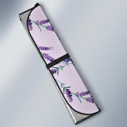 Lavender Pattern Print Design 02 Car Sun Shades-JORJUNE.COM