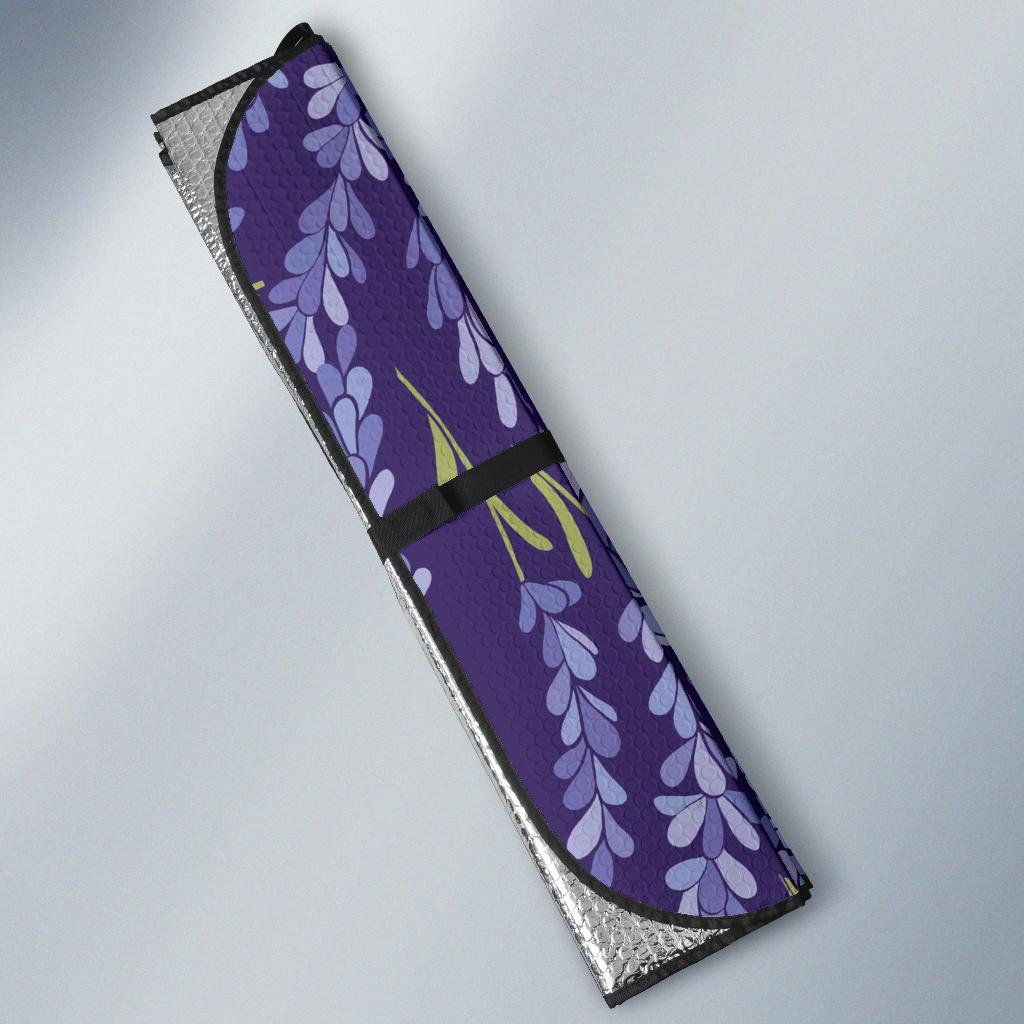 Lavender Pattern Print Design 03 Car Sun Shades-JORJUNE.COM