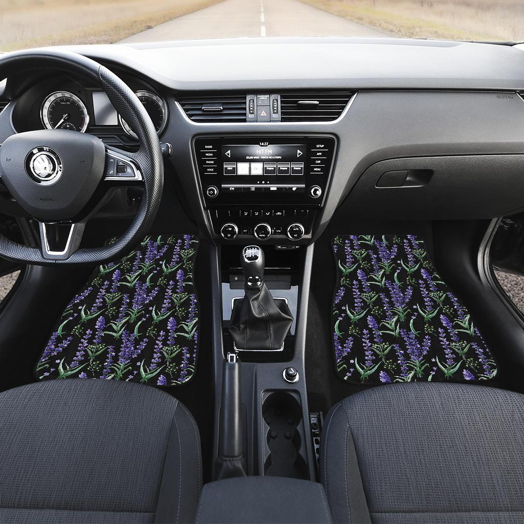 Lavender Pattern Print Design LV01 Car Floor Mats-JorJune.com