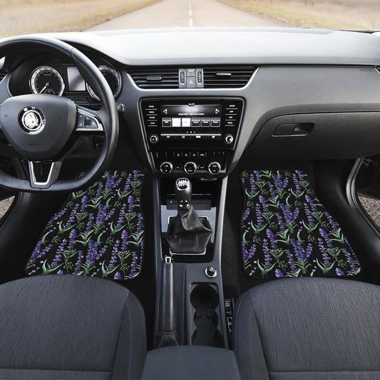 Lavender Pattern Print Design LV01 Car Floor Mats-JorJune.com