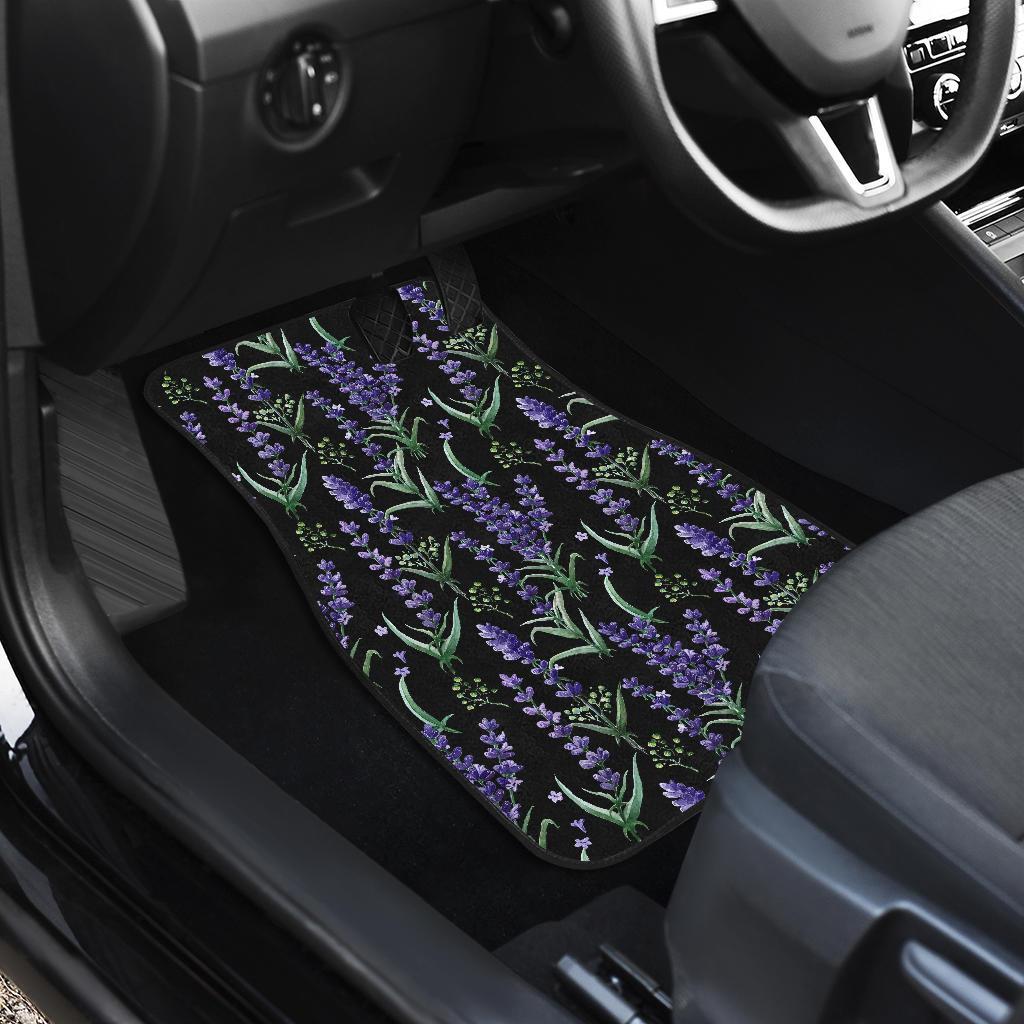 Lavender Pattern Print Design LV01 Car Floor Mats-JorJune.com