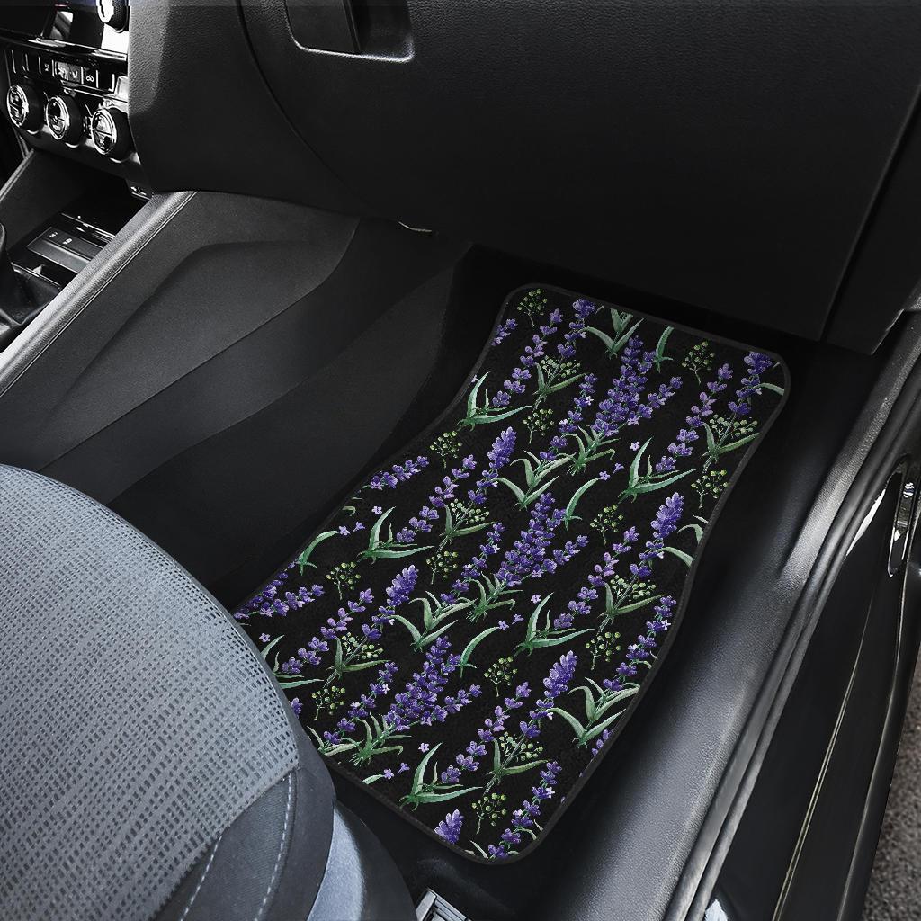 Lavender Pattern Print Design LV01 Car Floor Mats-JorJune.com