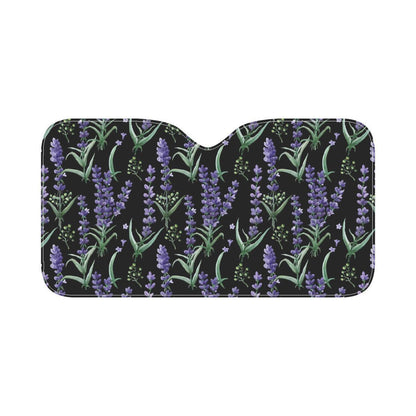 Lavender Pattern Print Design LV01 Car Sun Shade-JorJune