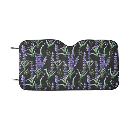 Lavender Pattern Print Design LV01 Car Sun Shade-JorJune