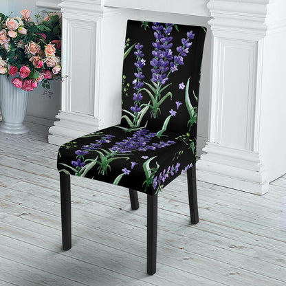 Lavender Pattern Print Design LV01 Dining Chair Slipcover-JORJUNE.COM