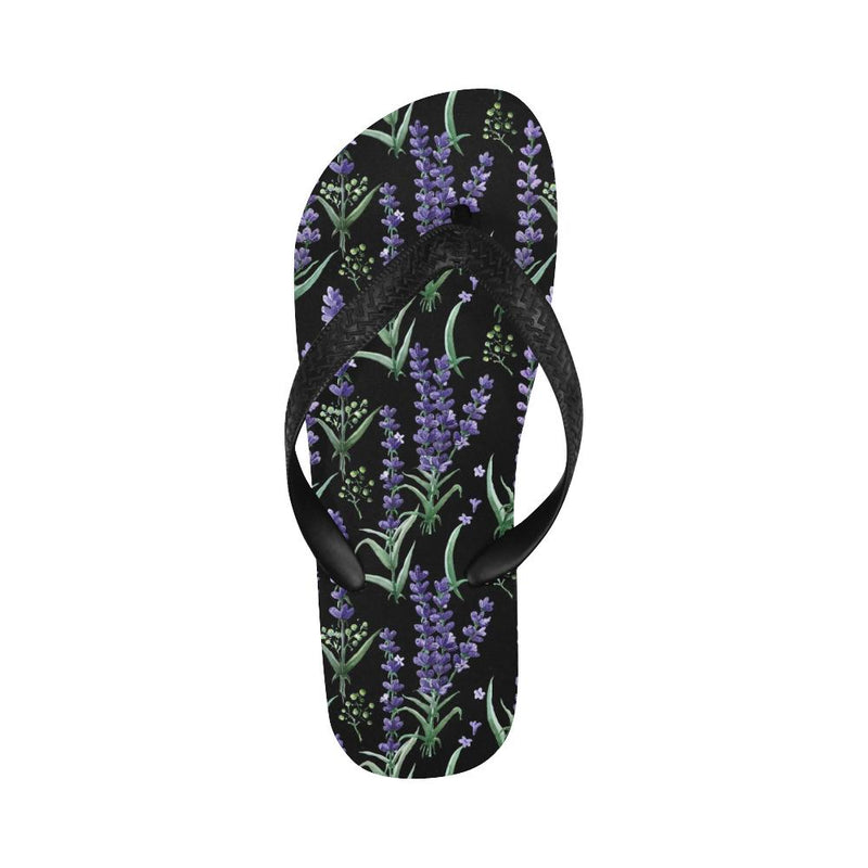 Lavender Pattern Print Design LV01 Flip Flops-JorJune