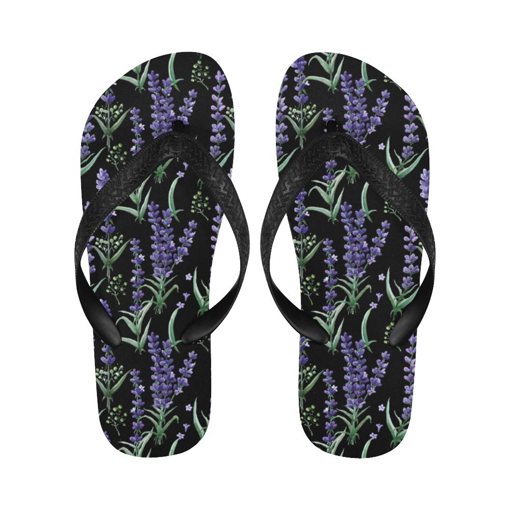 Lavender Pattern Print Design LV01 Flip Flops-JorJune