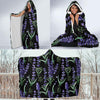 Lavender Pattern Print Design LV01 Hooded Blanket-JORJUNE.COM