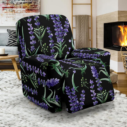 Lavender Pattern Print Design LV01 Recliner Slipcover-JORJUNE.COM