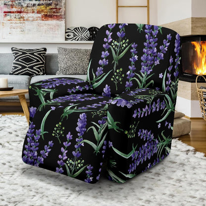 Lavender Pattern Print Design LV01 Recliner Slipcover-JORJUNE.COM