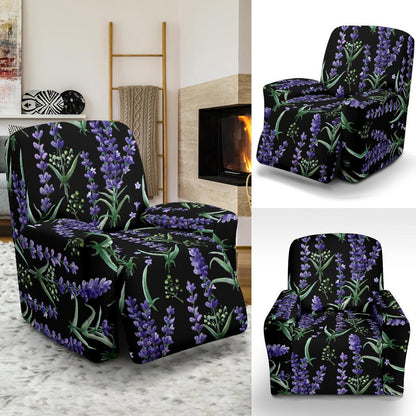 Lavender Pattern Print Design LV01 Recliner Slipcover-JORJUNE.COM