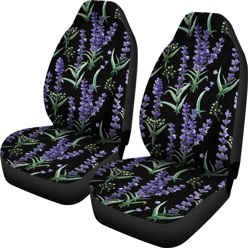 Lavender Pattern Print Design LV01 Universal Fit Car Seat Covers-JorJune