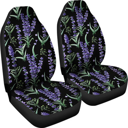 Lavender Pattern Print Design LV01 Universal Fit Car Seat Covers-JorJune