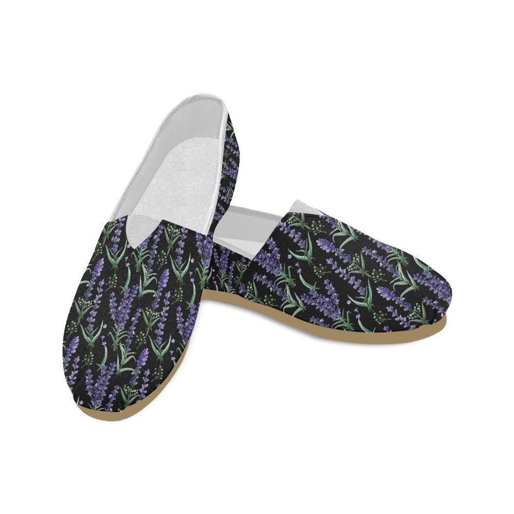 Lavender Pattern Print Design LV01 Women Casual Shoes-JorJune.com