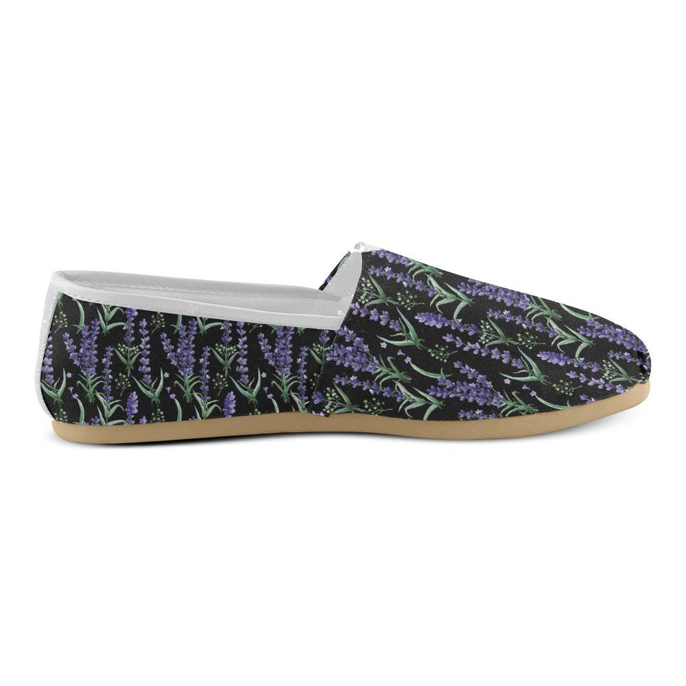 Lavender Pattern Print Design LV01 Women Casual Shoes-JorJune.com