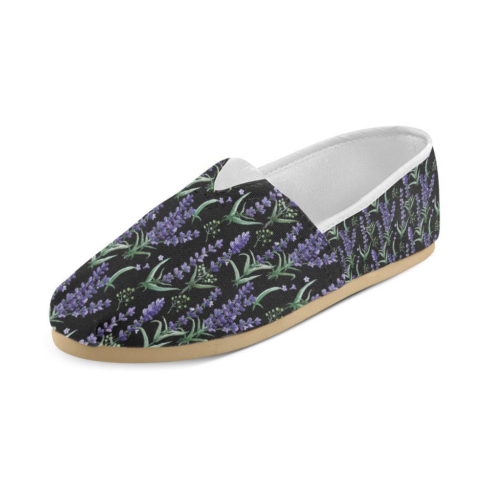 Lavender Pattern Print Design LV01 Women Casual Shoes-JorJune.com