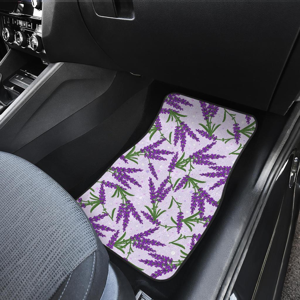 Lavender Pattern Print Design LV02 Car Floor Mats-JorJune.com