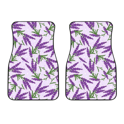 Lavender Pattern Print Design LV02 Car Floor Mats-JorJune.com