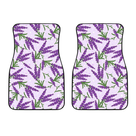 Lavender Pattern Print Design LV02 Car Floor Mats-JorJune.com