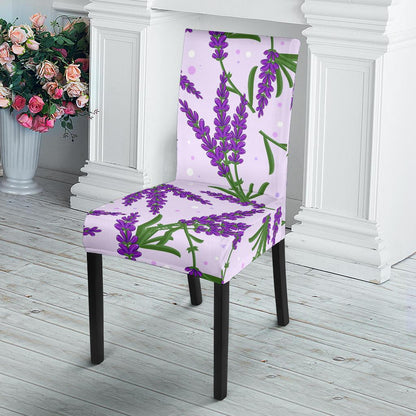 Lavender Pattern Print Design LV02 Dining Chair Slipcover-JORJUNE.COM