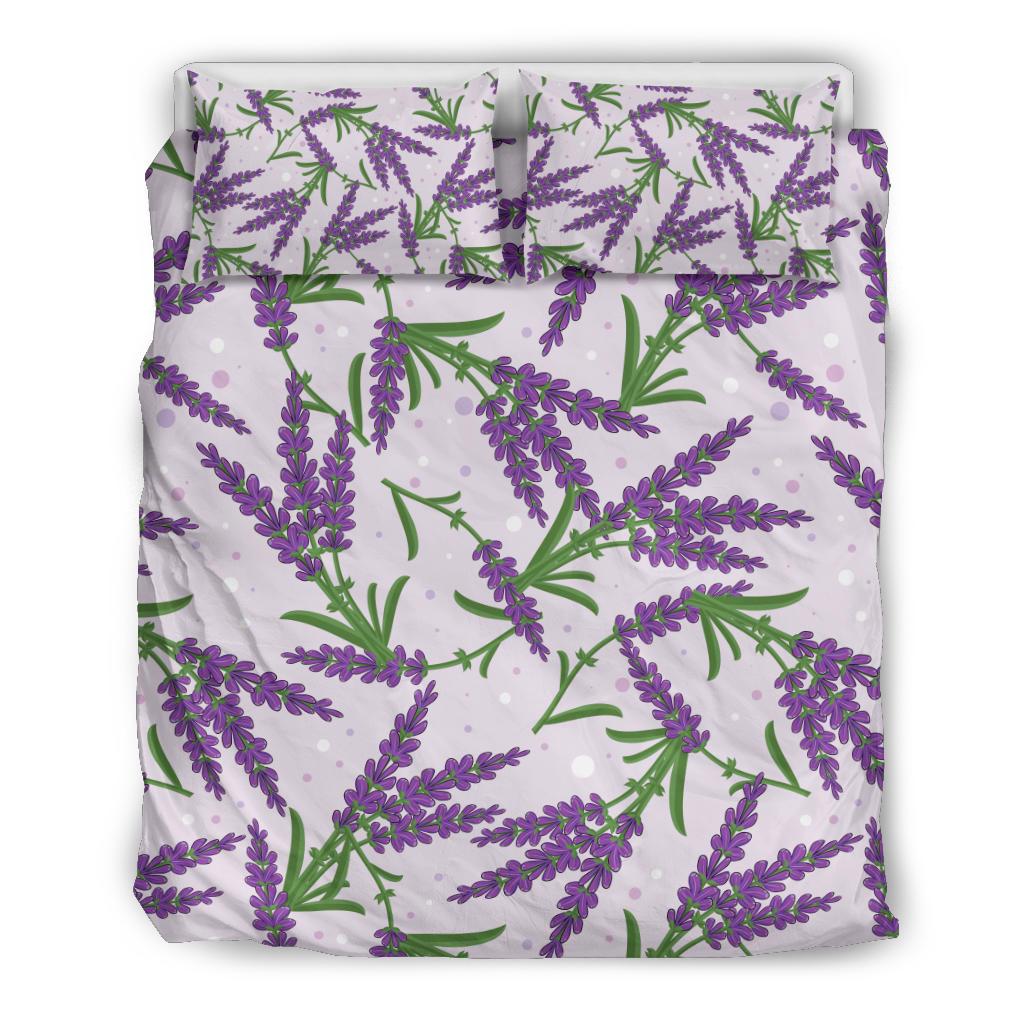 Lavender Pattern Print Design LV02 Duvet Cover Bedding Set-JORJUNE.COM
