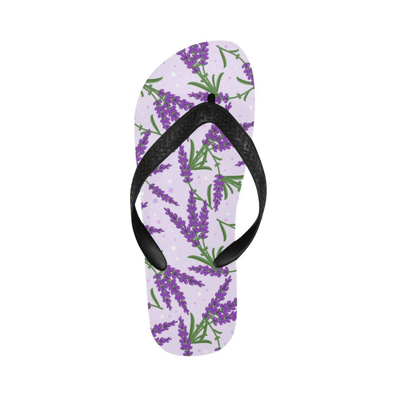 Lavender Pattern Print Design LV02 Flip Flops-JorJune