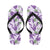 Lavender Pattern Print Design LV02 Flip Flops-JorJune