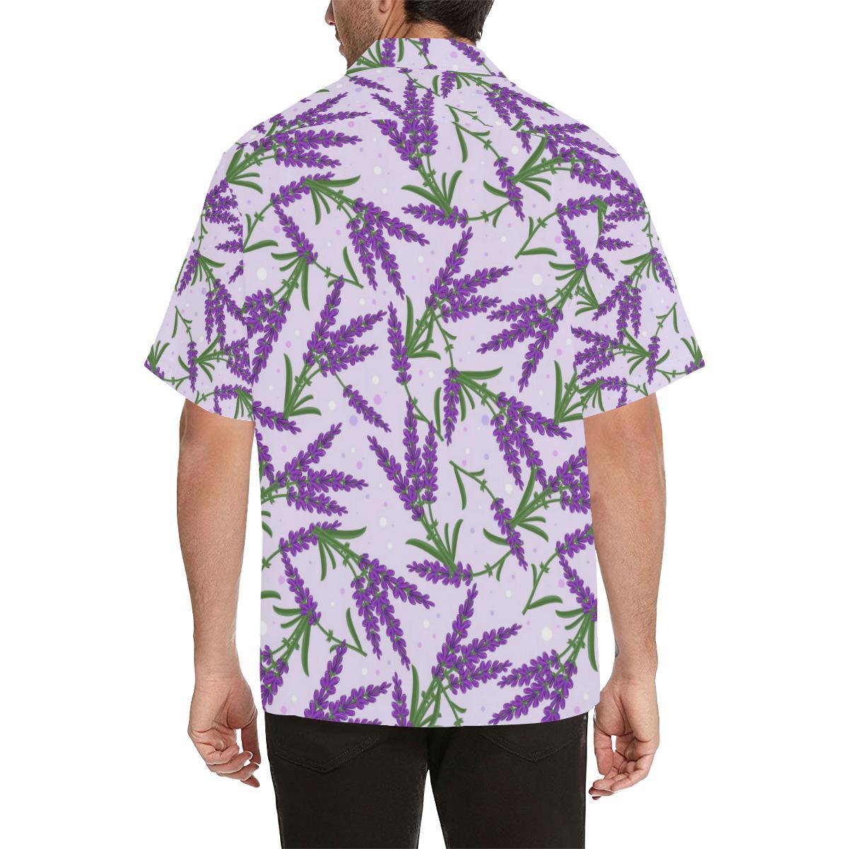 Lavender Pattern Print Design LV02 Men Hawaiian Shirt-JorJune