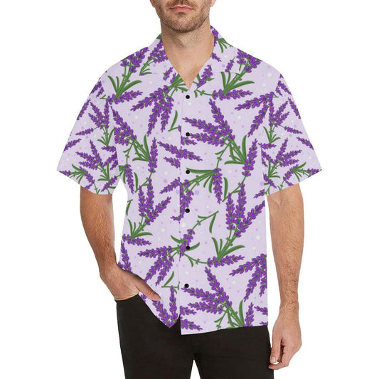 Lavender Pattern Print Design LV02 Men Hawaiian Shirt-JorJune