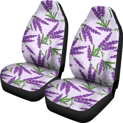 Lavender Pattern Print Design LV02 Universal Fit Car Seat Covers-JorJune