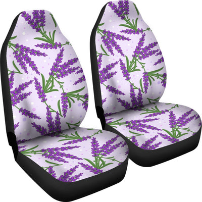 Lavender Pattern Print Design LV02 Universal Fit Car Seat Covers-JorJune