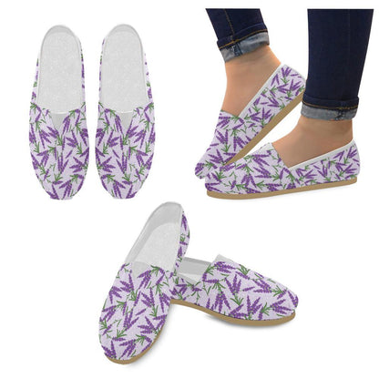 Lavender Pattern Print Design LV02 Women Casual Shoes-JorJune.com